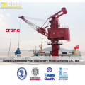 Floating Ship Crane Dock Vessel Fixed on The Deck Electrical Offshore Shipping